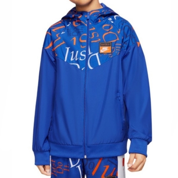 Nike Jacket Wind Breaker Cobalt Blue L - Picture 1 of 8